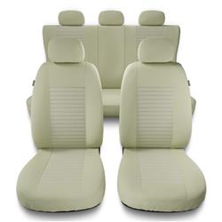 Uniwersalne pokrowce samochodowe do Honda City I, II, III, IV, V (1981-2013) - pokrowce na fotele - Auto-Dekor - Modern - MC-3 (beż)
