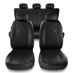 Uniwersalne pokrowce samochodowe do Honda Civic VI, VII, VIII, IX, X (1995-2021) - pokrowce na fotele - Auto-Dekor - X-Line - czarny