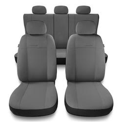 Uniwersalne pokrowce samochodowe do Hyundai Accent I, II, III (1994-2011) - pokrowce na fotele - Auto-Dekor - Prestige - szary