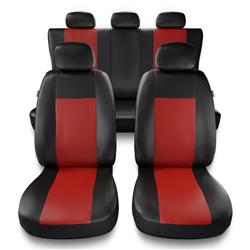 Uniwersalne pokrowce samochodowe do Hyundai Coupe I, II, III (1996-2008) - pokrowce na fotele - Auto-Dekor - Comfort - czerwony