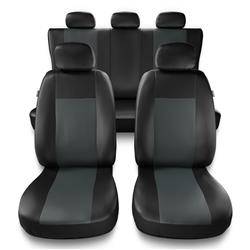 Uniwersalne pokrowce samochodowe do Hyundai Getz (2002-2008) - pokrowce na fotele - Auto-Dekor - Comfort - szary