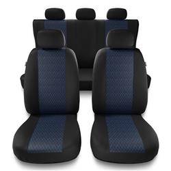 Uniwersalne pokrowce samochodowe do Lexus LS I, II, III, IV, V (1989-2019) - pokrowce na fotele - Auto-Dekor - Profi - niebieski
