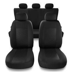 Uniwersalne pokrowce samochodowe do Mazda 2 I, II, III (2003-....) - pokrowce na fotele - Auto-Dekor - Modern - MP-1 (czarny)