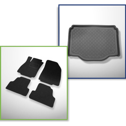 Zestaw: dywaniki filcowe + mata do bagażnika do Chevrolet Trax (05.2013-06.2019) - także do wersji Allroad