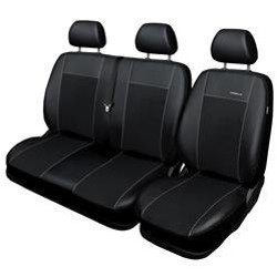 Pokrowce szyte na miarę do Citroen Jumper I Van (1994-2006) - pokrowce na fotele samochodowe - Auto-Dekor - Premium - czarny