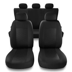 Uniwersalne pokrowce samochodowe do BMW X1 I, II (2009-2022) - pokrowce na fotele - Auto-Dekor - Modern - MP-1 (czarny)