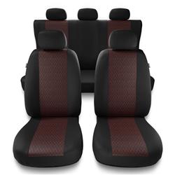 Uniwersalne pokrowce samochodowe do Chevrolet Cruze I, II (2008-2019) - pokrowce na fotele - Auto-Dekor - Profi - czerwony