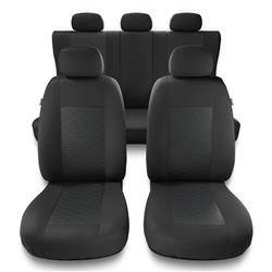Uniwersalne pokrowce samochodowe do Daihatsu Move I, II, III, IV, V (1995-2019) - pokrowce na fotele - Auto-Dekor - Modern - MP-2 (szary)