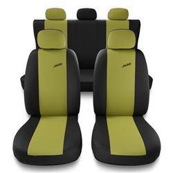 Uniwersalne pokrowce samochodowe do Fiat Sedici (2006-2014) - pokrowce na fotele - Auto-Dekor - XR - żółty