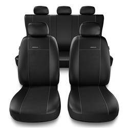 Uniwersalne pokrowce samochodowe do Honda City I, II, III, IV, V (1981-2013) - pokrowce na fotele - Auto-Dekor - Premium - rozmiar A - czarny