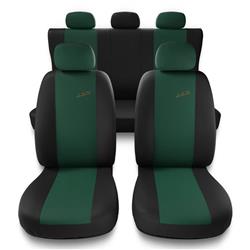 Uniwersalne pokrowce samochodowe do Honda City I, II, III, IV, V (1981-2013) - pokrowce na fotele - Auto-Dekor - XR - zielony