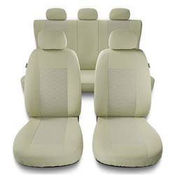 Uniwersalne pokrowce samochodowe do Honda Civic VI, VII, VIII, IX, X (1995-2021) - pokrowce na fotele - Auto-Dekor - Modern - MP-3 (beż)