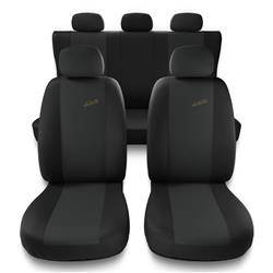 Uniwersalne pokrowce samochodowe do Hyundai Accent I, II, III (1994-2011) - pokrowce na fotele - Auto-Dekor - XR - ciemnoszary