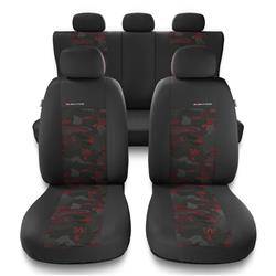Uniwersalne pokrowce samochodowe do Hyundai Elantra III, IV, V, VI, VII (2000-....) - pokrowce na fotele - Auto-Dekor - Elegance - czerwony