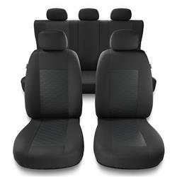 Uniwersalne pokrowce samochodowe do Hyundai Sonata II, III, IV, V (1993-2011) - pokrowce na fotele - Auto-Dekor - Modern - MP-2 (szary)