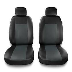 Uniwersalne pokrowce samochodowe do Hyundai i10 I, II, III (2008-....) - pokrowce na fotele - Auto-Dekor - Comfort 1+1 - szary