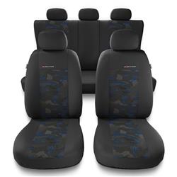 Uniwersalne pokrowce samochodowe do Hyundai i40 (2011-2019) - pokrowce na fotele - Auto-Dekor - Elegance - niebieski