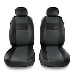 Uniwersalne pokrowce samochodowe do Hyundai ix35 (2010-2015) - pokrowce na fotele - Auto-Dekor - X-Line 1+1 - szary