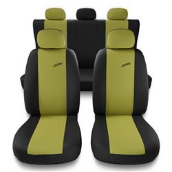 Uniwersalne pokrowce samochodowe do Hyundai ix35 (2010-2015) - pokrowce na fotele - Auto-Dekor - XR - żółty