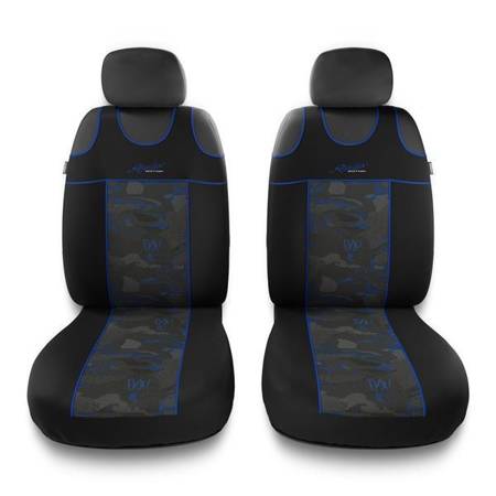 Koszulki na siedzenia do Dacia Dokker (2012-2019) - Auto-Dekor - Stylus 1+1 - niebieski