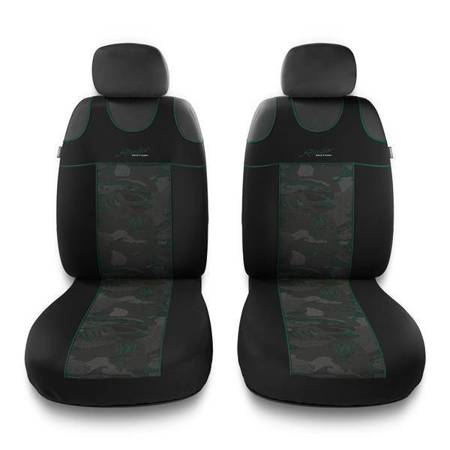 Koszulki na siedzenia do Dacia Duster I, II (2010-2019) - Auto-Dekor - Stylus 1+1 - zielony