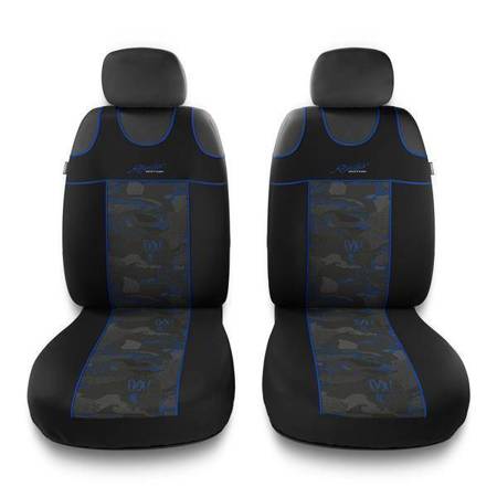 Koszulki na siedzenia do Mitsubishi Space Star (2014-2019) - Auto-Dekor - Stylus 1+1 - niebieski