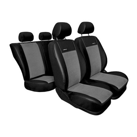 Pokrowce szyte na miarę do Citroen C-Elysee Sedan (2012-2021) - pokrowce na fotele samochodowe - Auto-Dekor - Premium - szary