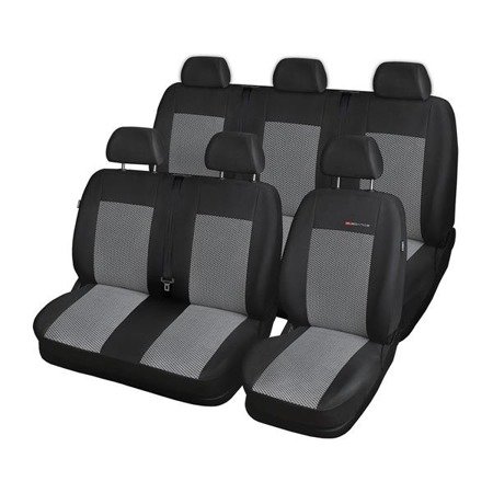 Pokrowce szyte na miarę do Ford Transit VII Van (2013-2019) 6 osobowy - pokrowce na fotele samochodowe - Auto-Dekor - Elegance - P-2