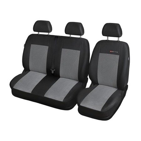 Pokrowce szyte na miarę do Renault Master IV Van (2010-....) fotel kierowcy i ławka - pokrowce na fotele samochodowe - Auto-Dekor - Elegance - P-2