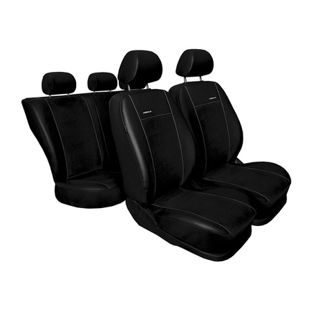 Pokrowce szyte na miarę do Toyota Corolla XII Sedan (2019-....) - pokrowce na fotele samochodowe - Auto-Dekor - Premium - czarny