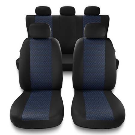 Uniwersalne pokrowce samochodowe do Audi Q3 I, II (2011-2019) - pokrowce na fotele - Auto-Dekor - Profi - niebieski