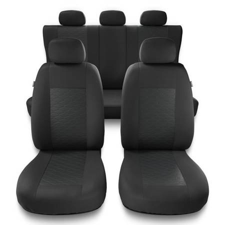 Uniwersalne pokrowce samochodowe do Audi Q8 (2018-2019) - pokrowce na fotele - Auto-Dekor - Modern - MP-2 (szary)
