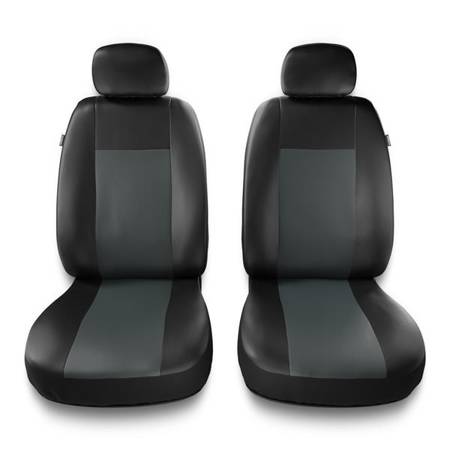Uniwersalne pokrowce samochodowe do BMW Seria 2 F22, F45 (2013-2019) - pokrowce na fotele - Auto-Dekor - Comfort 1+1 - szary