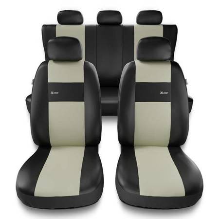 Uniwersalne pokrowce samochodowe do BMW Seria 2 F22, F45 (2013-2019) - pokrowce na fotele - Auto-Dekor - X-Line - beżowy