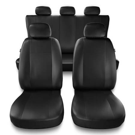 Uniwersalne pokrowce samochodowe do Chevrolet Aveo (2002-2019) - pokrowce na fotele - Auto-Dekor - Comfort - czarny