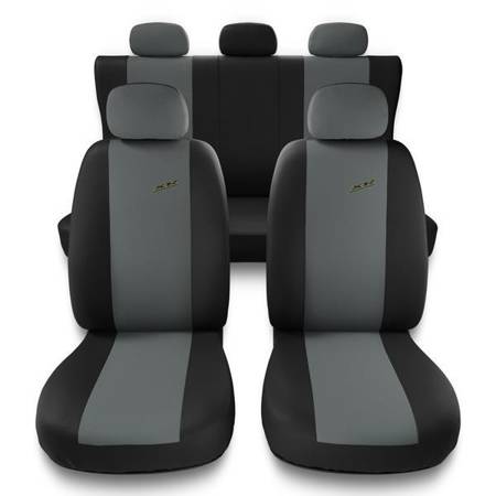 Uniwersalne pokrowce samochodowe do Chevrolet Captiva I, II (2006-2019) - pokrowce na fotele - Auto-Dekor - XR - jasnoszary