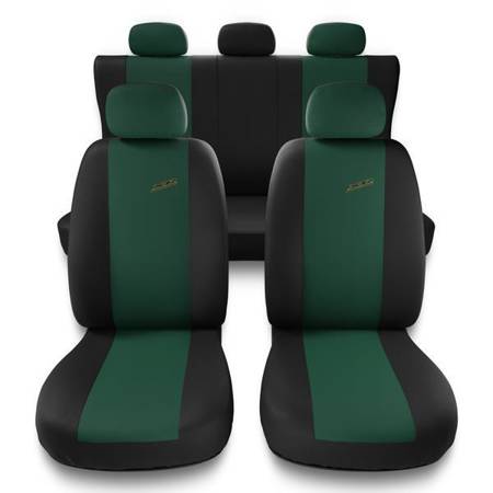 Uniwersalne pokrowce samochodowe do Chevrolet Captiva I, II (2006-2019) - pokrowce na fotele - Auto-Dekor - XR - zielony