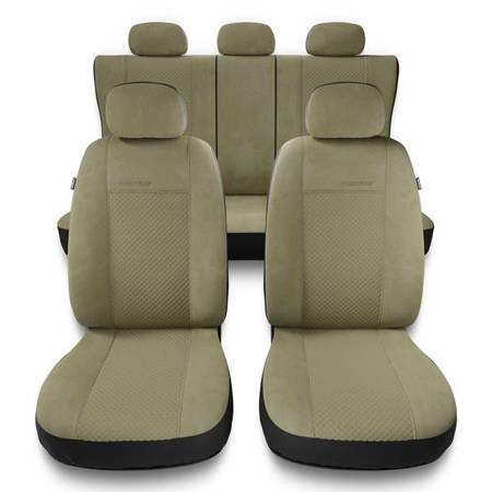 Uniwersalne pokrowce samochodowe do Chevrolet Trax (2013-2019) - pokrowce na fotele - Auto-Dekor - Prestige - beżowy