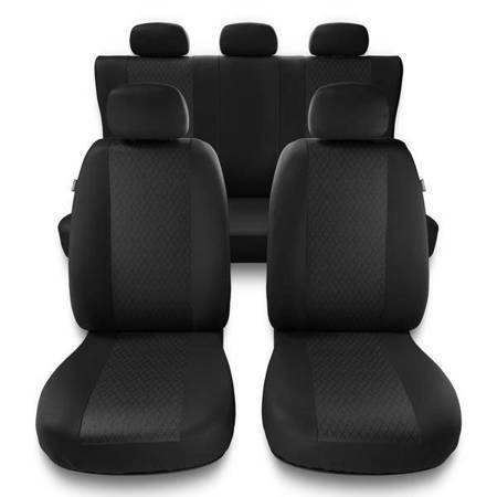 Uniwersalne pokrowce samochodowe do Chevrolet Trax (2013-2019) - pokrowce na fotele - Auto-Dekor - Profi - szary