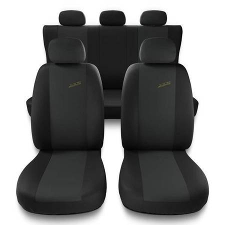 Uniwersalne pokrowce samochodowe do Chevrolet Trax (2013-2019) - pokrowce na fotele - Auto-Dekor - XR - ciemnoszary
