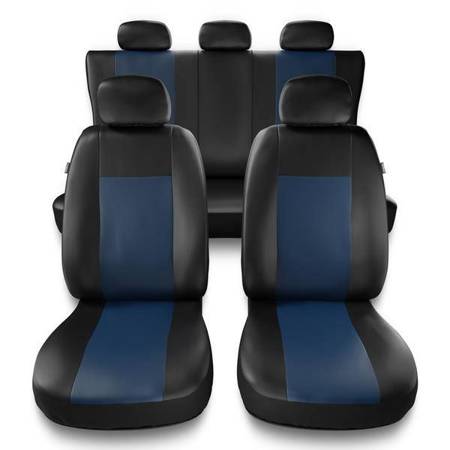 Uniwersalne pokrowce samochodowe do Citroen DS4 (2011-2015) - pokrowce na fotele - Auto-Dekor - Comfort - niebieski