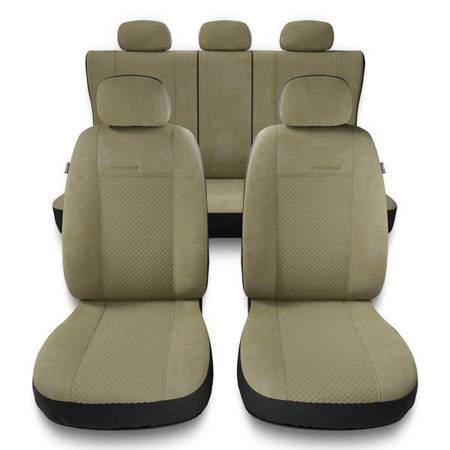 Uniwersalne pokrowce samochodowe do Daihatsu Sirion I, II, III (1998-2019) - pokrowce na fotele - Auto-Dekor - Prestige - beżowy