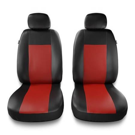 Uniwersalne pokrowce samochodowe do Ford Galaxy I, II, III, IV (1995-2019) - pokrowce na fotele - Auto-Dekor - Comfort 1+1 - czerwony