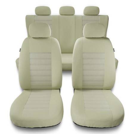 Uniwersalne pokrowce samochodowe do Hyundai Elantra III, IV, V, VI, VII (2000-....) - pokrowce na fotele - Auto-Dekor - Modern - MG-3 (beż)
