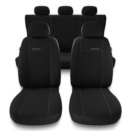 Uniwersalne pokrowce samochodowe do Hyundai Ioniq (2016-2022) - pokrowce na fotele - Auto-Dekor - Prestige - czarny