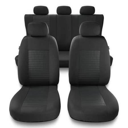 Uniwersalne pokrowce samochodowe do Hyundai Santa Fe I, II, III, IV (2000-2019) - pokrowce na fotele - Auto-Dekor - Modern - MC-2 (szary)