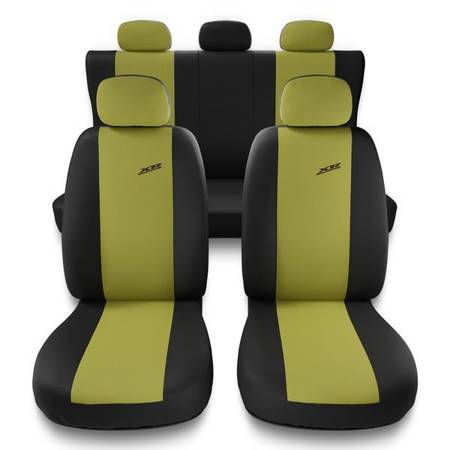 Uniwersalne pokrowce samochodowe do Hyundai Santa Fe I, II, III, IV (2000-2019) - pokrowce na fotele - Auto-Dekor - XR - żółty