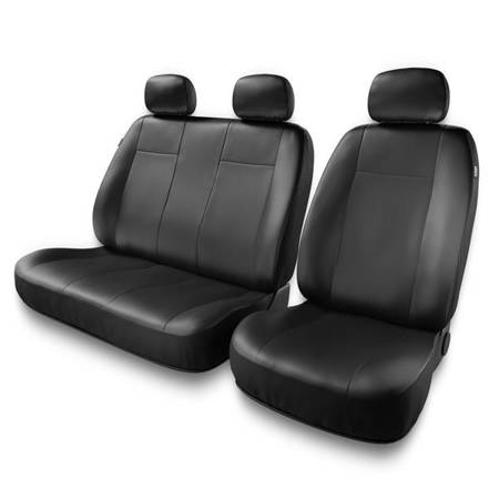 Uniwersalne pokrowce samochodowe do Hyundai Starex (1997-2007) - pokrowce na fotele - Auto-Dekor - Comfort 2+1 - czarny