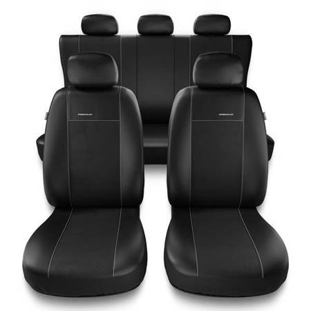 Uniwersalne pokrowce samochodowe do Kia Optima I, II (2010-2019) - pokrowce na fotele - Auto-Dekor - Premium - rozmiar B - czarny