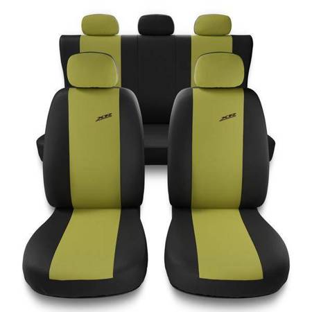 Uniwersalne pokrowce samochodowe do Mazda 5, Premacy I, II, III (1999-2015) - pokrowce na fotele - Auto-Dekor - XR - żółty